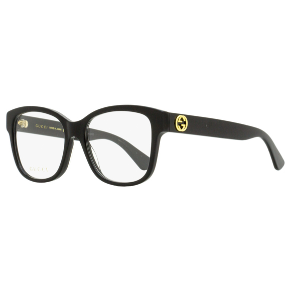 Gucci Square Eyeglasses GG0038ON 001 Black 54mm 38 - Picture 1 of 2